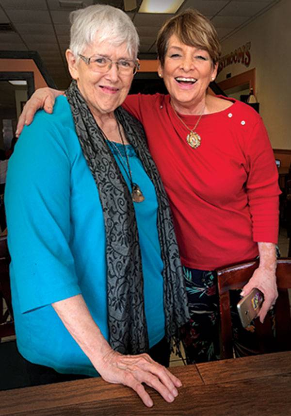 Jan Cole with Adelina Moya