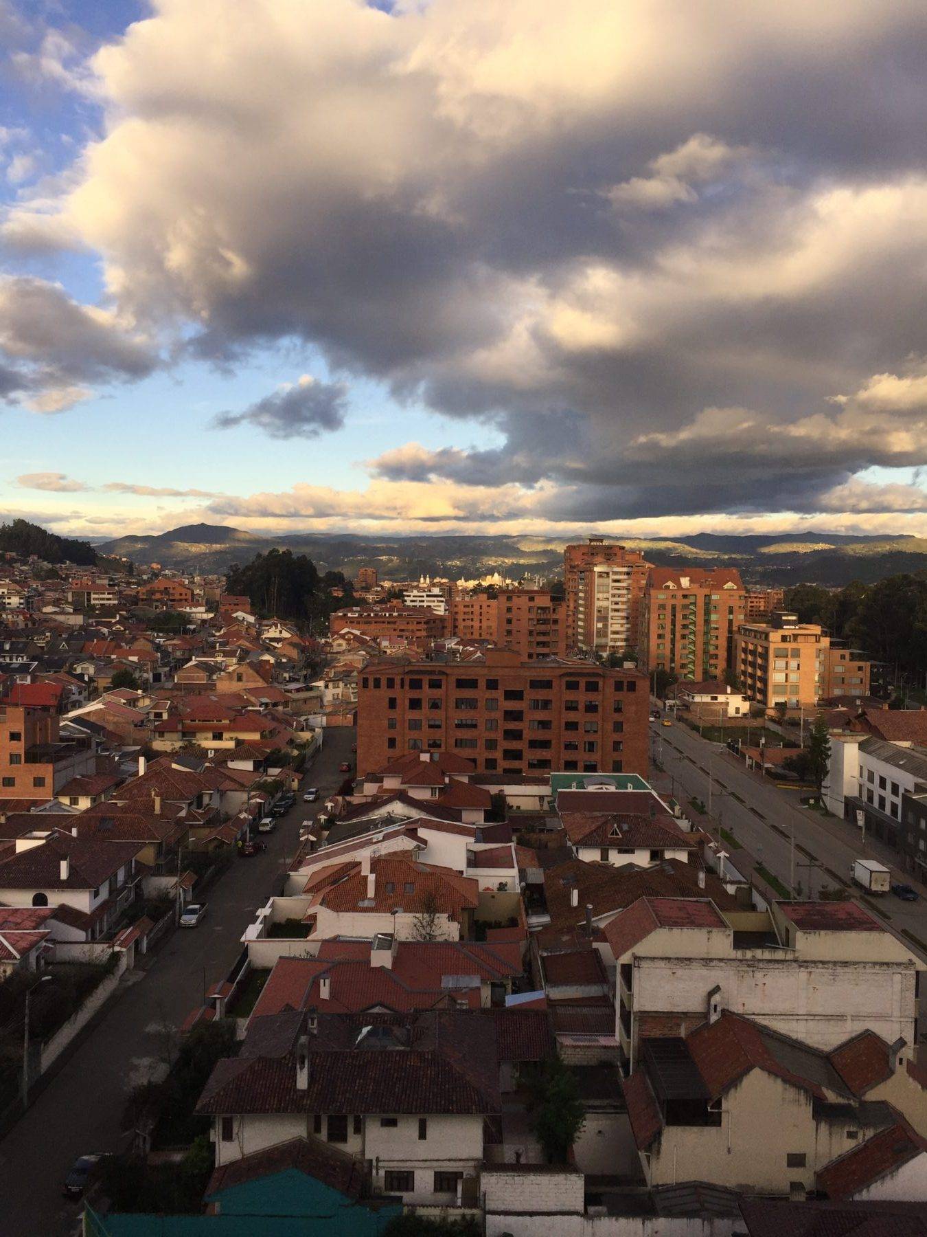 The view of Cuenca, Ecuador from my mother's balcony