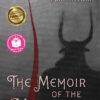 Memoir of the Minotaur by Tom Shachtman - front cover shows the shadow of Asterion, the Minotaur in his labyrinth with a red silken cord leading to a distant light above. The book cover also shows two awards medallions