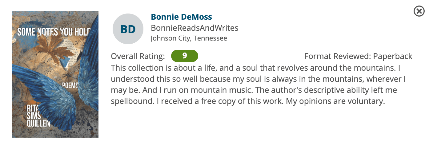 Review by Bonnie DeMoss