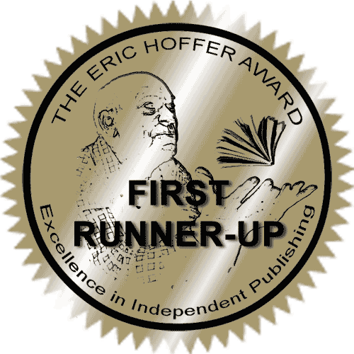 Eric Hoffer Award - first runner up! it's a gold medallion with black lettering
