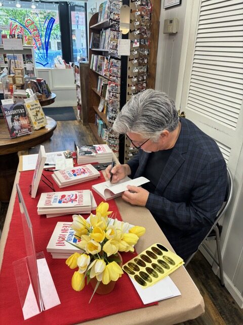 Author Dean Monti at his book launch for THE MONOSEXUAL, in Glen Ellen, Illinois