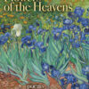 Flowers of the Heavens: Poems by Joyce Compton Brown. Yellow and beige letters are set over Vincent van Gogh's Irisis.