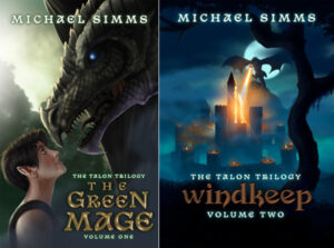 The Blessed Isle is the third and final volume in The Talon Trilogy. Volume One is The Green Mage, and Volume Two is Windkeep. Original cover art by Andrew Dunn