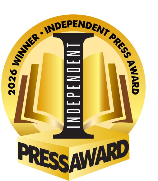 seal in gold and black denoting this book as an independent press award winner for 2026