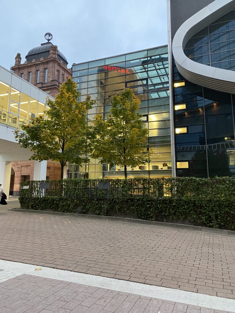 Looking around the inner courtyard area at the Frankfurter Buchmesse