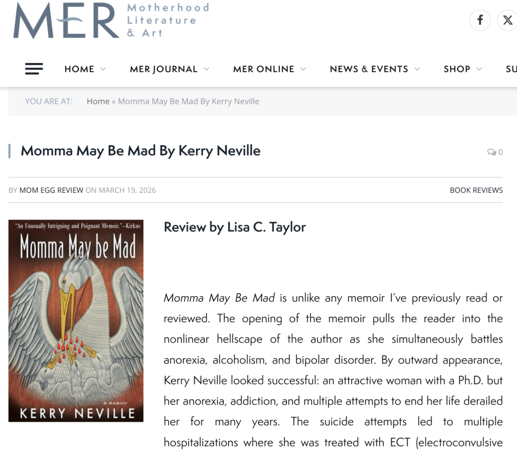 Screen capture from Mom Egg Review of a review of Momma May Be Mad. Click the image to go to the full review.