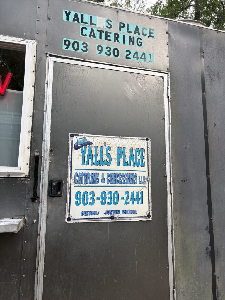 Sign for Yall's place. 