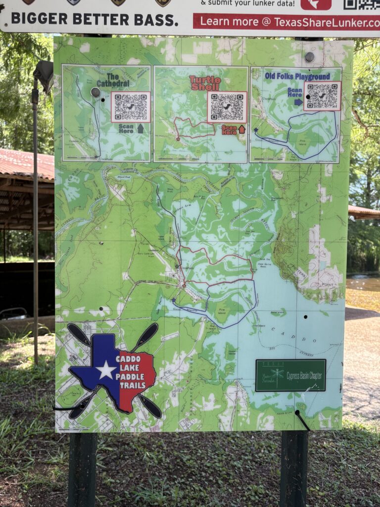Map of Caddo Lake