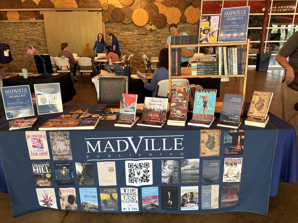 Madville has been busy this fall. This is our table in the bookfair at Untitled Town in Greenbay, Wisconsin.